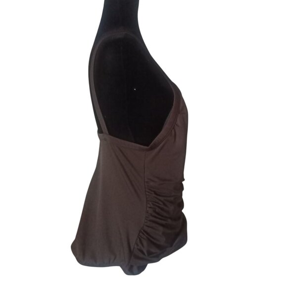 3X CATALINA One Piece Swimsuit In A Dark Rich Chocolate Brown - Picture 5 of 9